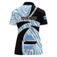 Personalized Botswana Independence Day Women Polo Shirt - Lefatshe la Botswana with Zebra Pattern