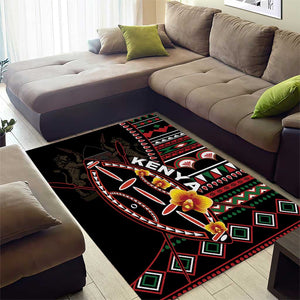 Kenya Area Rug Jamhuri Day, Kenya Shield