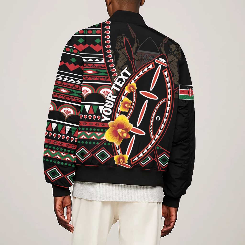 Personalized Kenya Bomber Jacket Jamhuri Day, Kenya Shield