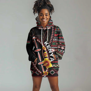 Personalized Kenya Hoodie Dress Jamhuri Day, Kenya Shield