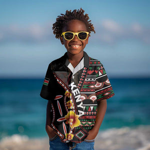 Personalized Kenya Kid Hawaiian Shirt Jamhuri Day, Kenya Shield