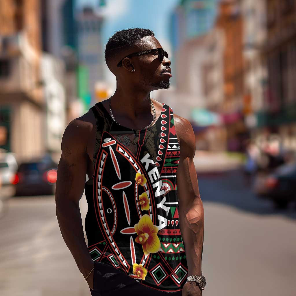 Personalized Kenya Men Tank Top Jamhuri Day, Kenya Shield