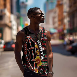 Personalized Kenya Men Tank Top Jamhuri Day, Kenya Shield