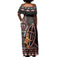 Personalized Kenya Off Shoulder Maxi Dress Jamhuri Day, Kenya Shield