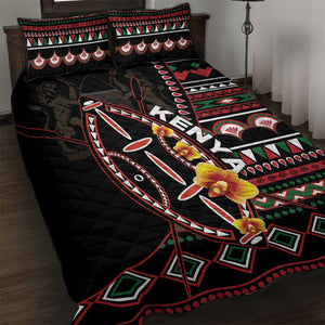 Kenya Quilt Bed Set Jamhuri Day, Kenya Shield