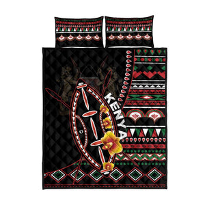 Kenya Quilt Bed Set Jamhuri Day, Kenya Shield