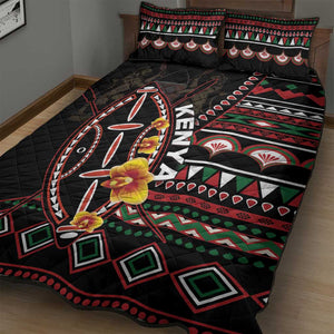 Kenya Quilt Bed Set Jamhuri Day, Kenya Shield