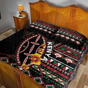 Kenya Quilt Bed Set Jamhuri Day, Kenya Shield