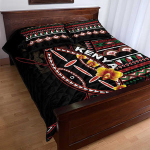 Kenya Quilt Bed Set Jamhuri Day, Kenya Shield