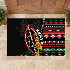 Kenya Rubber Doormat Jamhuri Day, Kenya Shield