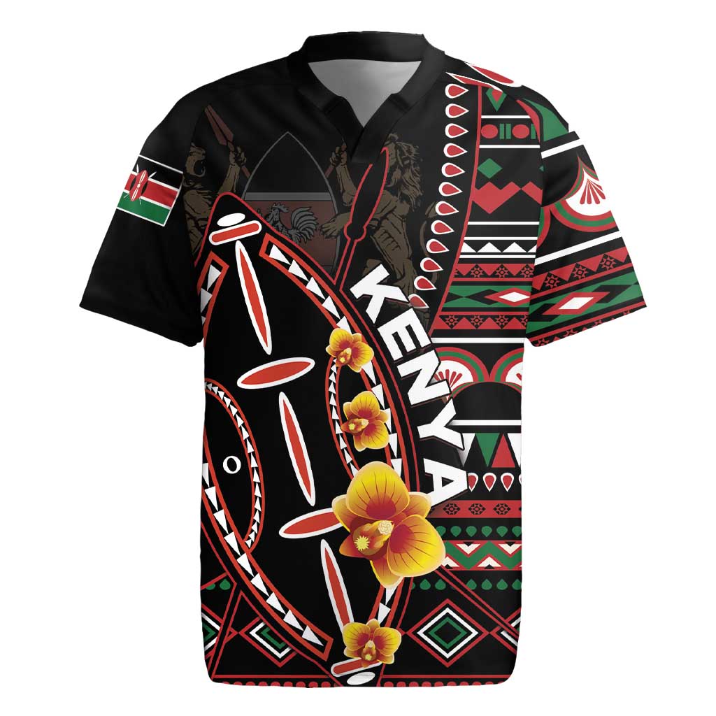 Personalized Kenya Rugby Jersey Jamhuri Day, Kenya Shield