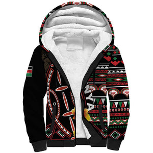 Personalized Kenya Sherpa Hoodie Jamhuri Day, Kenya Shield