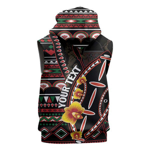Personalized Kenya Sleeveless Zip Hoodie Jamhuri Day, Kenya Shield - African Pride