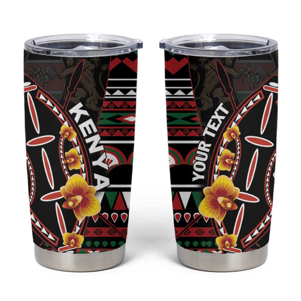 Personalized Kenya Tumbler Cup Jamhuri Day, Kenya Shield