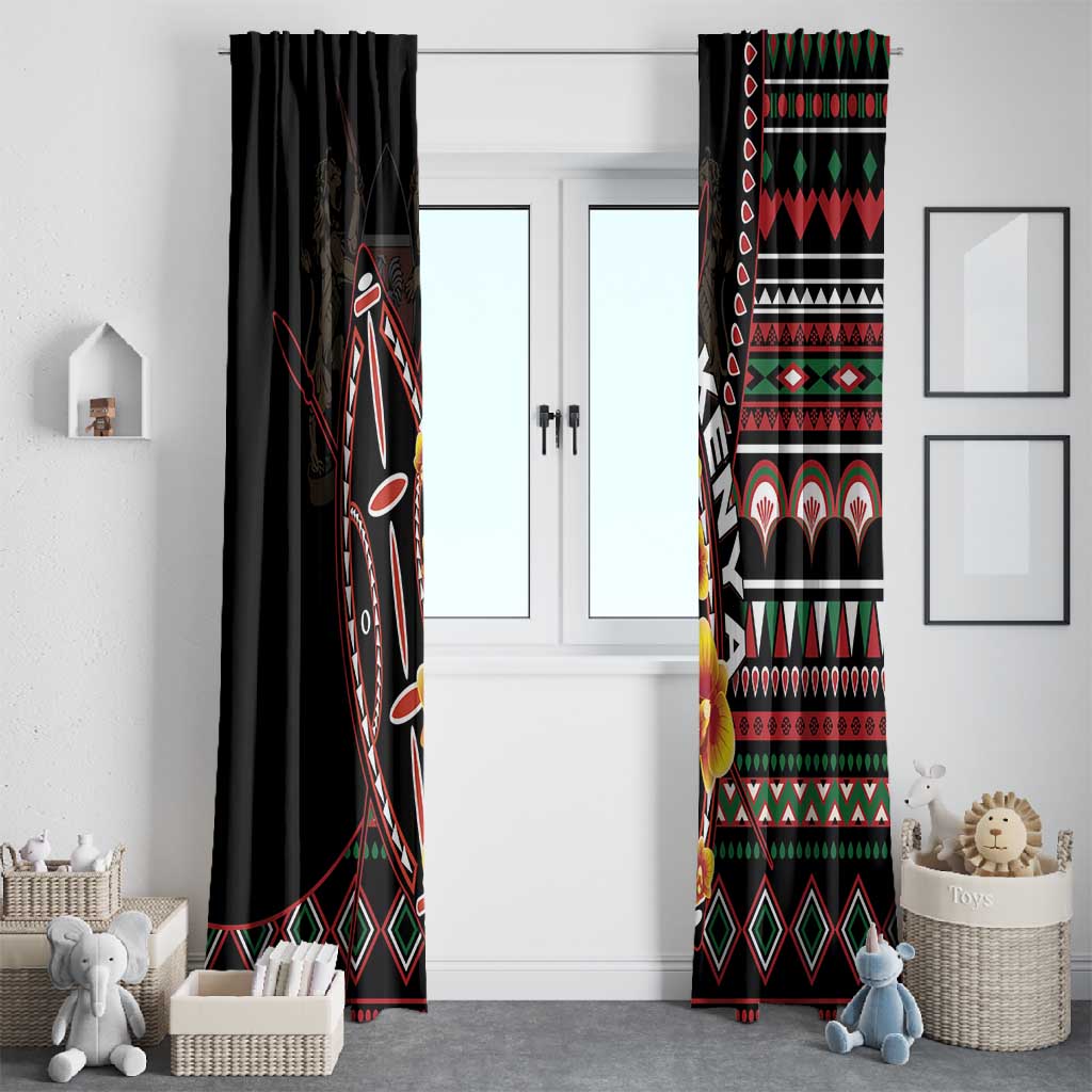 Kenya Window Curtain Jamhuri Day, Kenya Shield