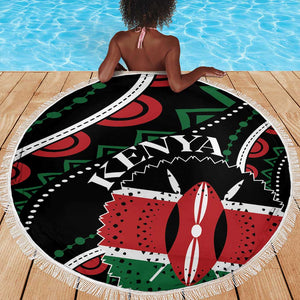 Kenya Beach Blanket Harambee African Pattern - Coat of Arms Design