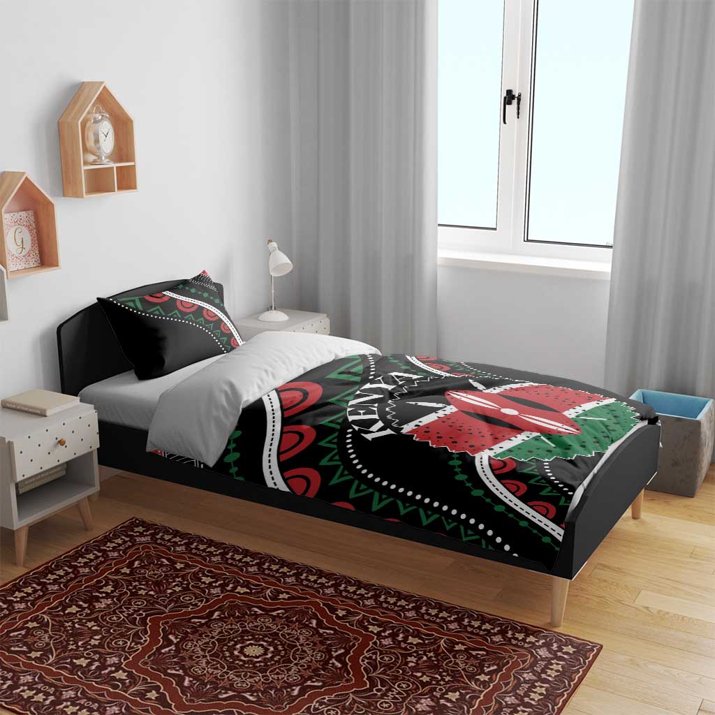 Kenya Bedding Set Harambee African Pattern - Coat of Arms Design