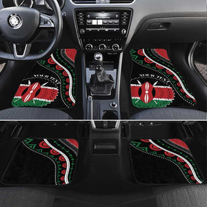 Kenya Car Mats Harambee African Pattern - Coat of Arms Design