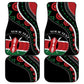 Kenya Car Mats Harambee African Pattern - Coat of Arms Design