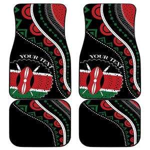 Kenya Car Mats Harambee African Pattern - Coat of Arms Design