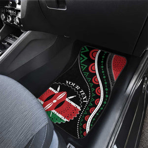 Kenya Car Mats Harambee African Pattern - Coat of Arms Design