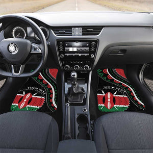 Kenya Car Mats Harambee African Pattern - Coat of Arms Design