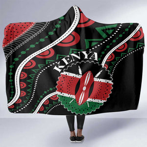 Kenya Hooded Blanket Harambee African Pattern - Coat of Arms Design