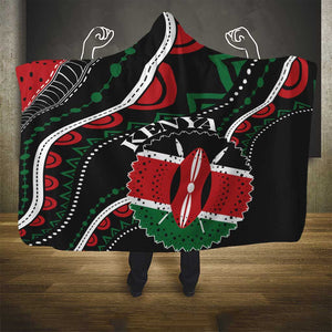 Kenya Hooded Blanket Harambee African Pattern - Coat of Arms Design