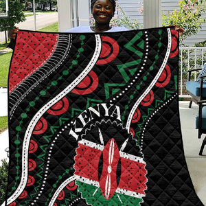 Kenya Quilt Harambee African Pattern - Coat of Arms Design