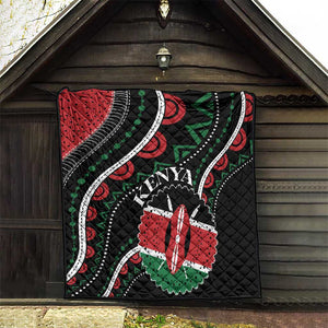 Kenya Quilt Harambee African Pattern - Coat of Arms Design