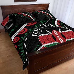 Kenya Quilt Bed Set Harambee African Pattern - Coat of Arms Design