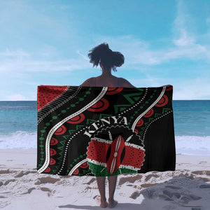 Kenya Sarong Harambee African Pattern - Coat of Arms Design