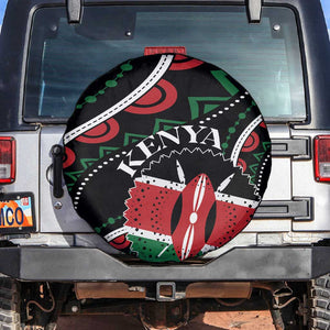 Kenya Spare Tire Cover Harambee African Pattern - Coat of Arms Design