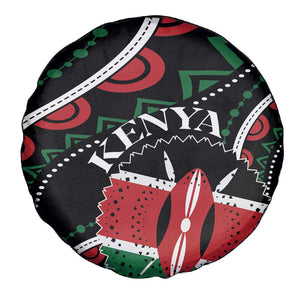 Kenya Spare Tire Cover Harambee African Pattern - Coat of Arms Design