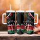 Personalized Kenya Tumbler With Handle Harambee African Pattern - Coat of Arms Design