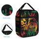 Reggae King Marley One Love Lunch Bag Rastafarian Lion Grunge