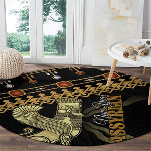 Assyrian New Year Round Carpet Akitu 6774 Kha B Nissan