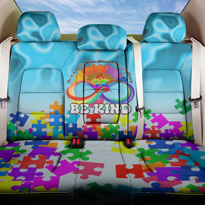 World Autism Awareness Day 2024 Back Car Seat Cover In A World Where You Can Be Anything Be Kind