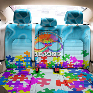 World Autism Awareness Day 2024 Back Car Seat Cover In A World Where You Can Be Anything Be Kind