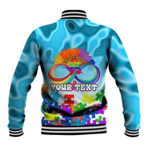 World Autism Awareness Day 2024 Baseball Jacket In A World Where You Can Be Anything Be Kind LT01