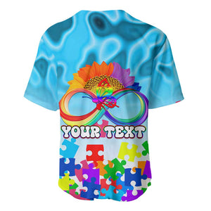 World Autism Awareness Day 2024 Baseball Jersey In A World Where You Can Be Anything Be Kind