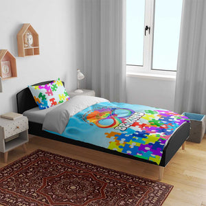 World Autism Awareness Day 2024 Bedding Set In A World Where You Can Be Anything Be Kind