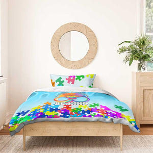 World Autism Awareness Day 2024 Bedding Set In A World Where You Can Be Anything Be Kind