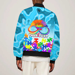 World Autism Awareness Day 2024 Bomber Jacket In A World Where You Can Be Anything Be Kind