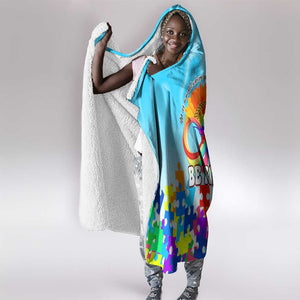 World Autism Awareness Day 2024 Hooded Blanket In A World Where You Can Be Anything Be Kind