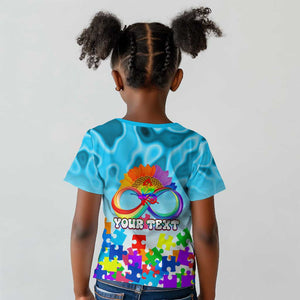 World Autism Awareness Day 2024 Kid T shirt In A World Where You Can Be Anything Be Kind