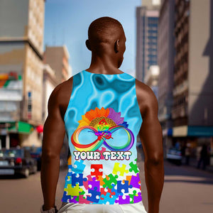 World Autism Awareness Day 2024 Men Tank Top In A World Where You Can Be Anything Be Kind