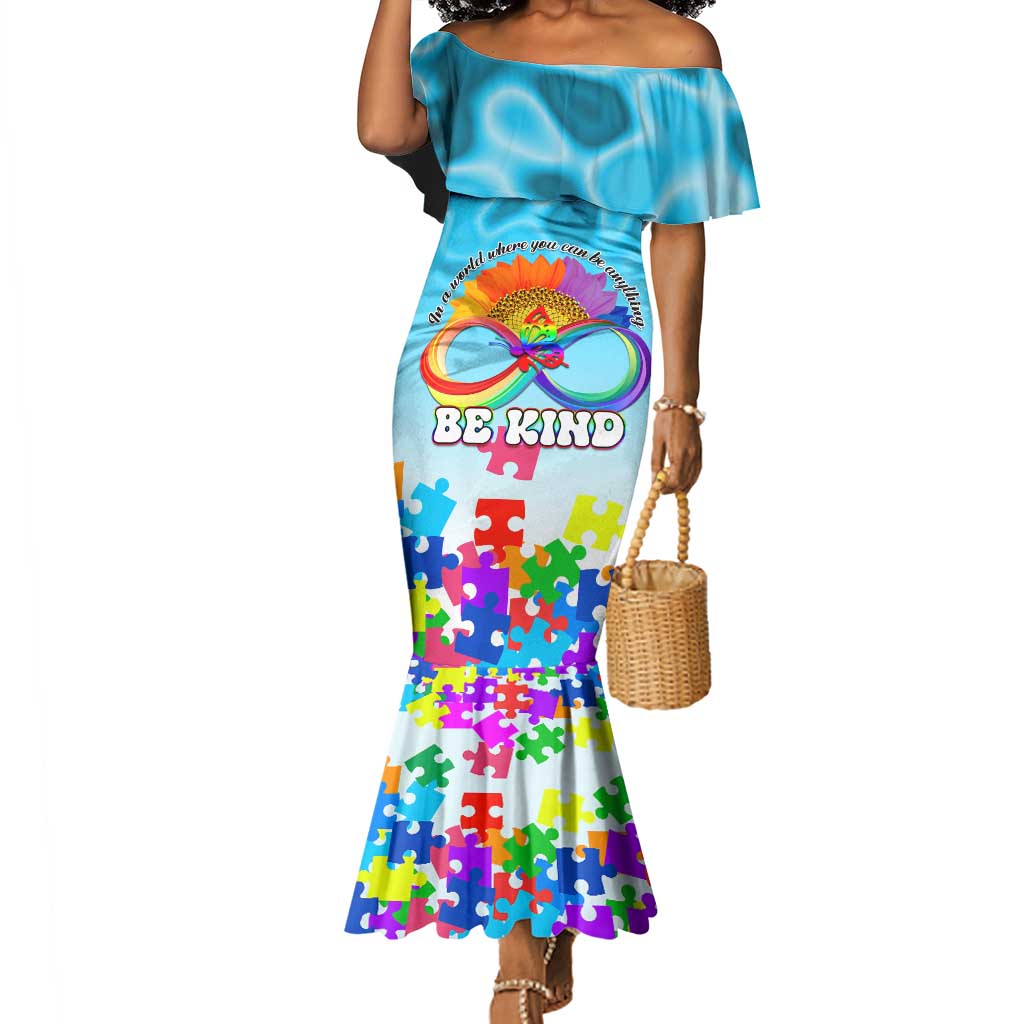 World Autism Awareness Day 2024 Mermaid Dress In A World Where You Can Be Anything Be Kind