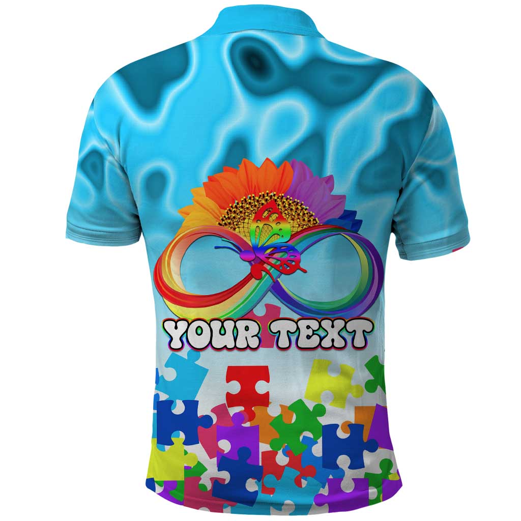 World Autism Awareness Day 2024 Polo Shirt In A World Where You Can Be Anything Be Kind