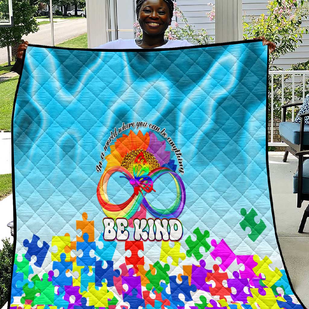 World Autism Awareness Day 2024 Quilt In A World Where You Can Be Anything Be Kind